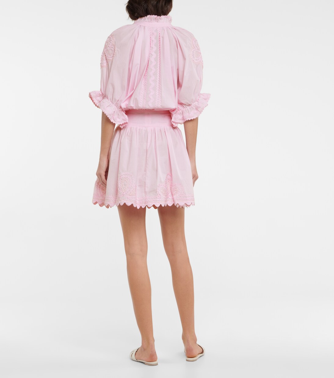 Besticktes Minikleid aus Baumwolle | Juliet Dunn