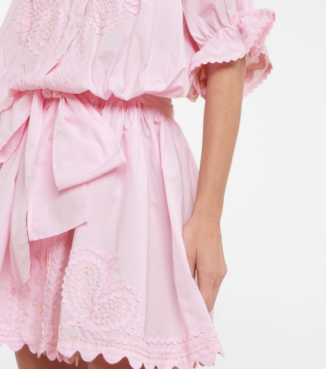 Besticktes Minikleid aus Baumwolle | Juliet Dunn