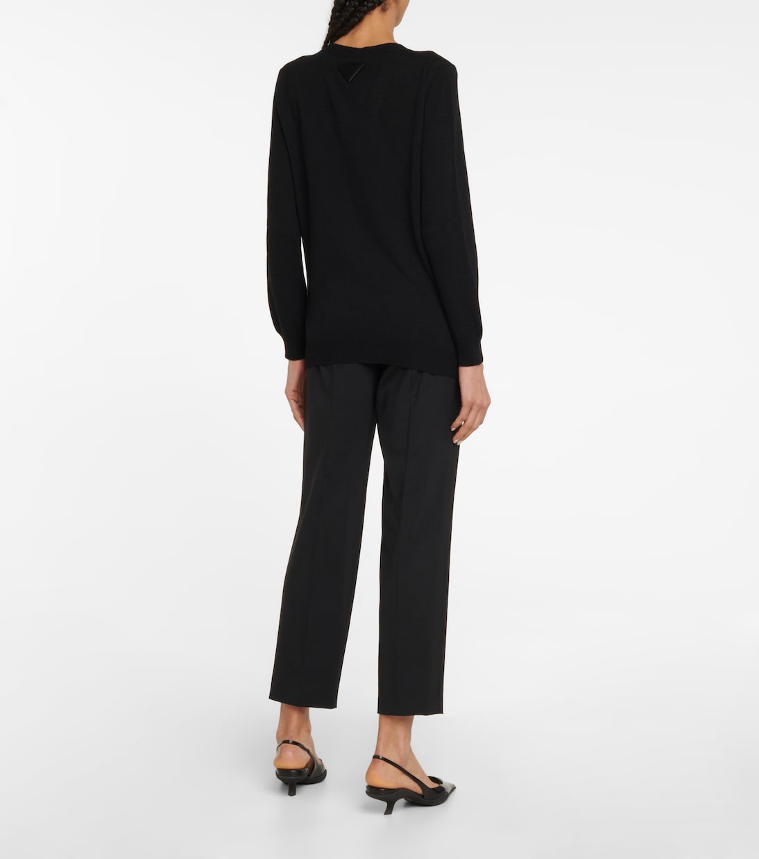 Jersey de cachemir con cordones | Prada