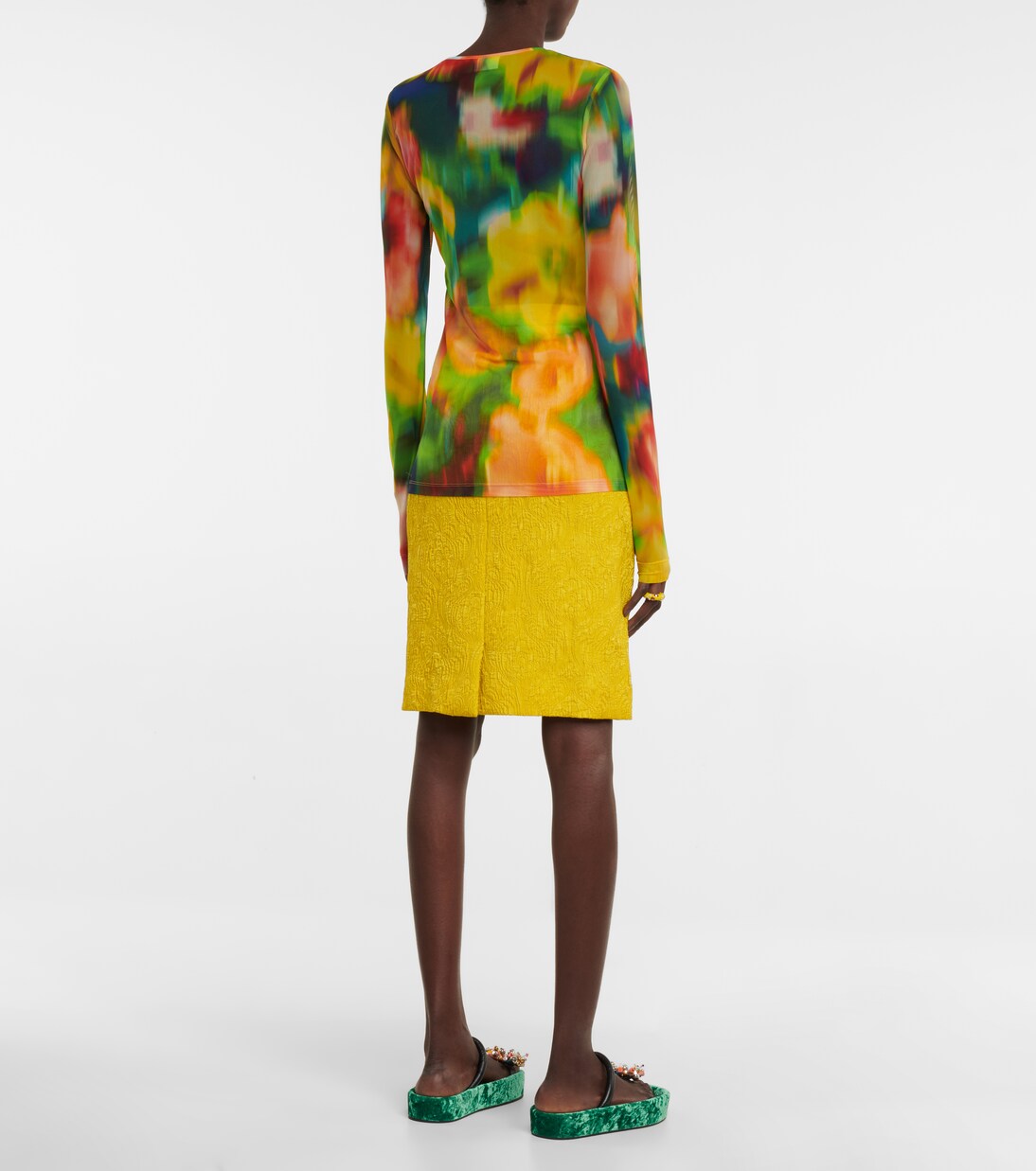 Top in mesh con stampa | Dries Van Noten