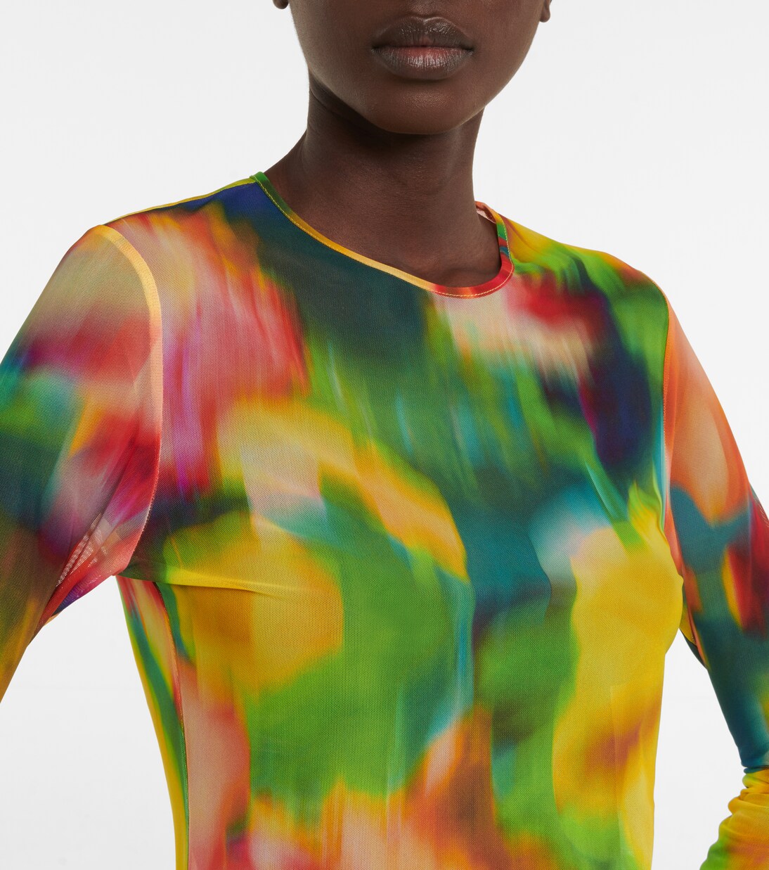 Top in mesh con stampa | Dries Van Noten