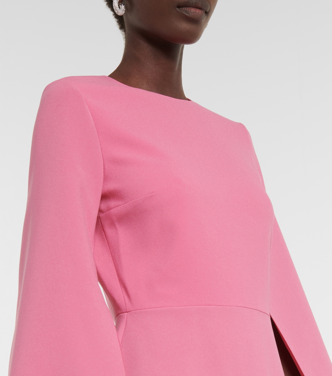 Colorblocked crêpe midi dress | Roksanda