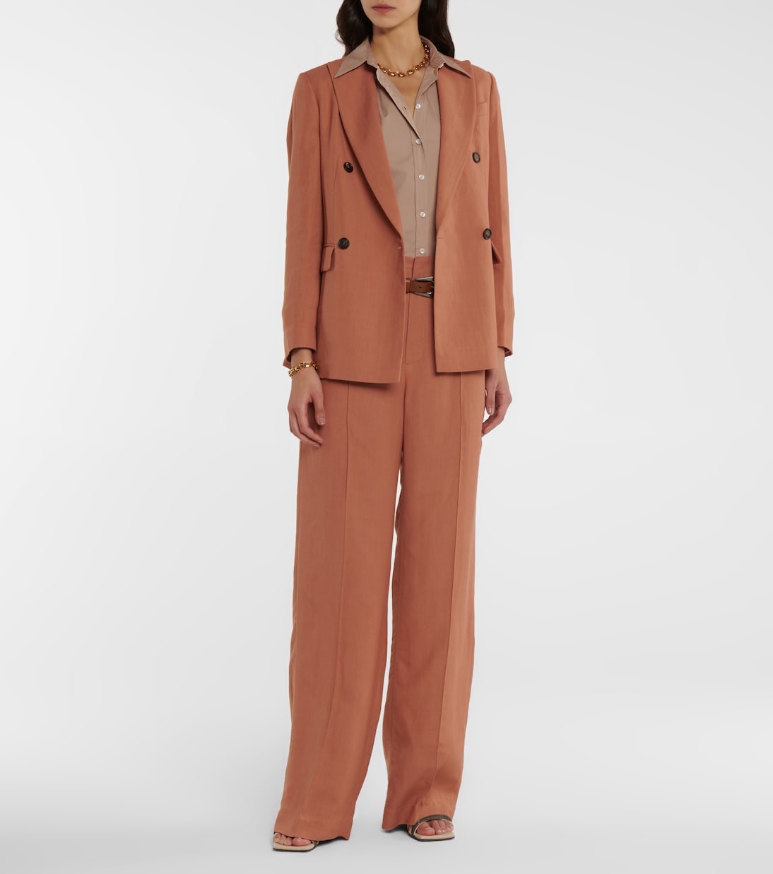 High-rise pleated wide-leg pants | Brunello Cucinelli