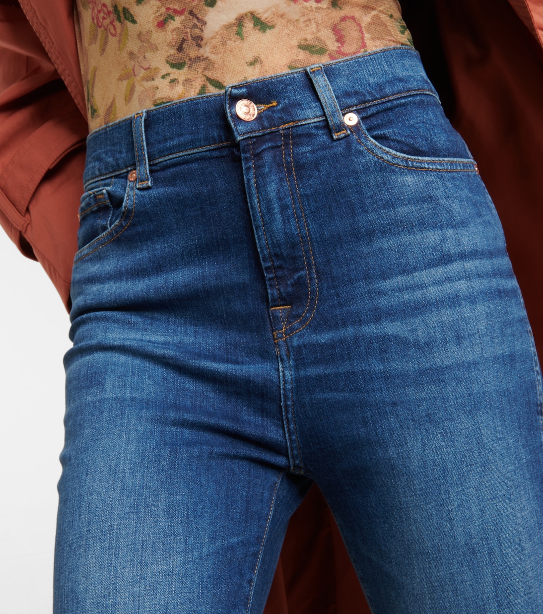 Slim Kick high-rise jeans | 7 For All Mankind