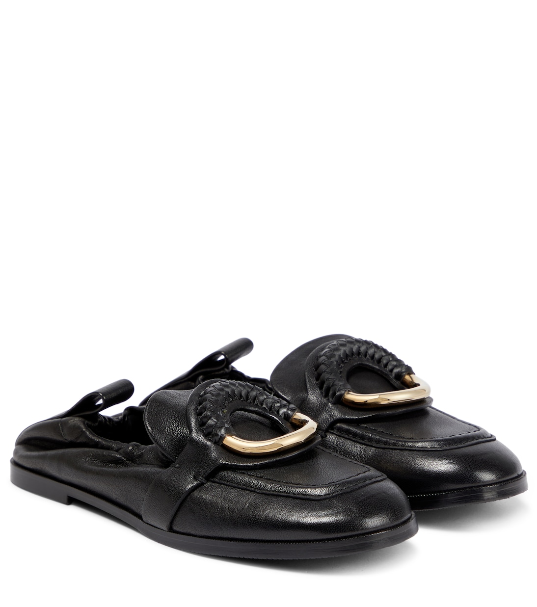 Hana embellished leather loafers | See By Chloé