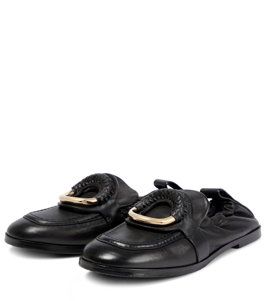 Hana embellished leather loafers | See By Chloé