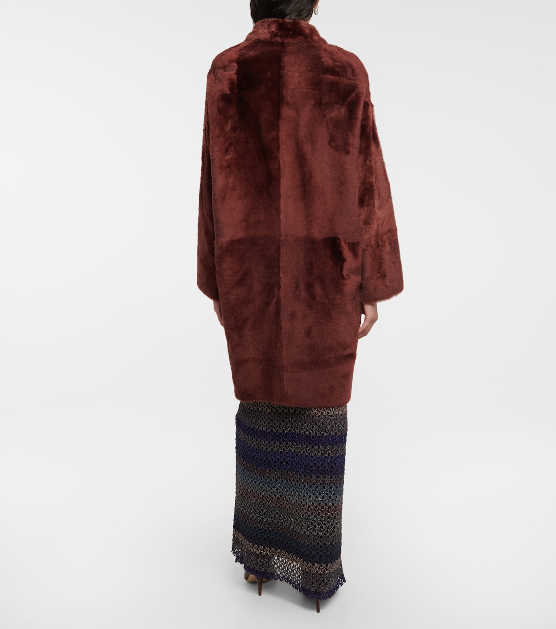 Reversible shearling coat | Yves Salomon