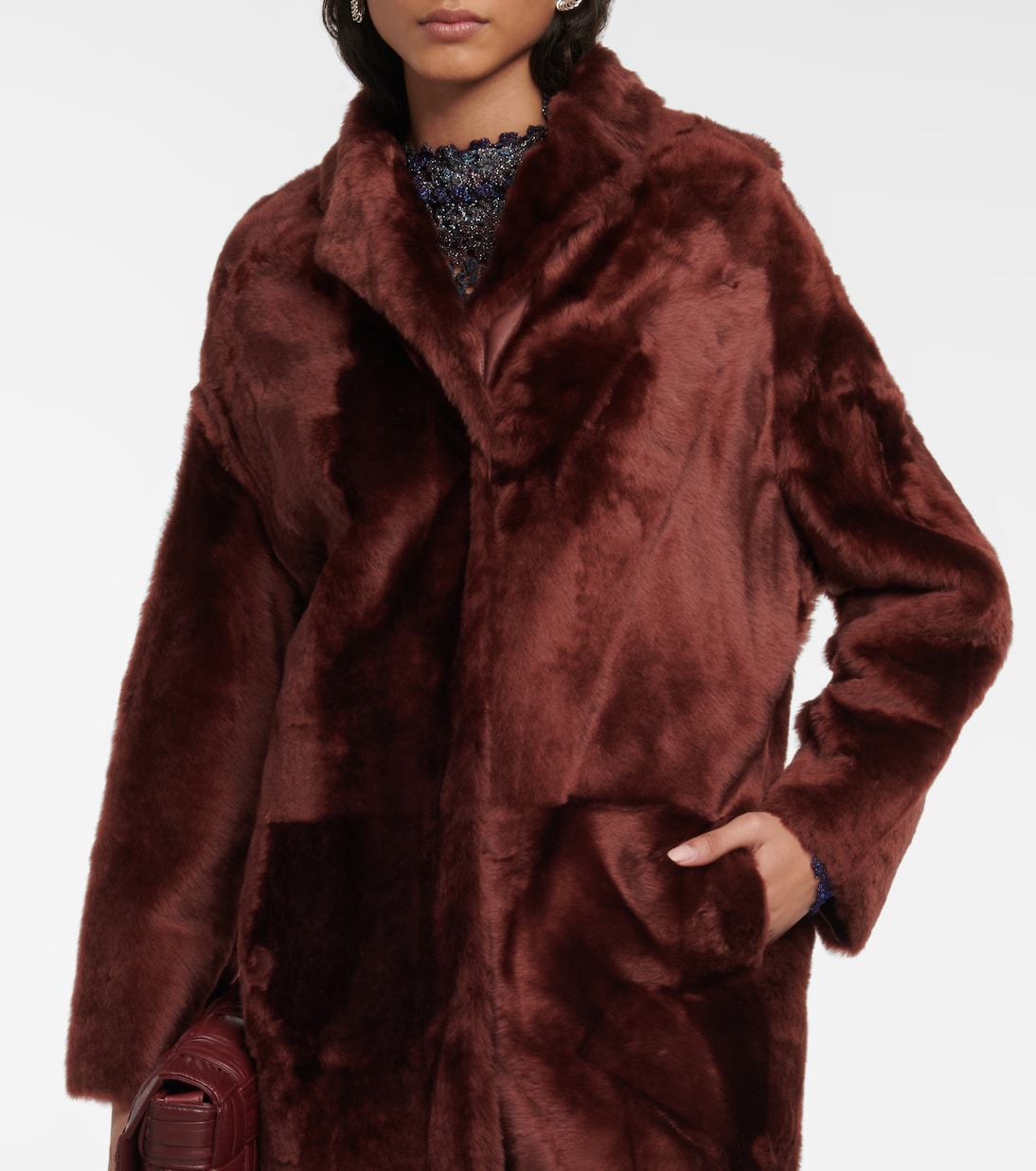 Reversible shearling coat | Yves Salomon