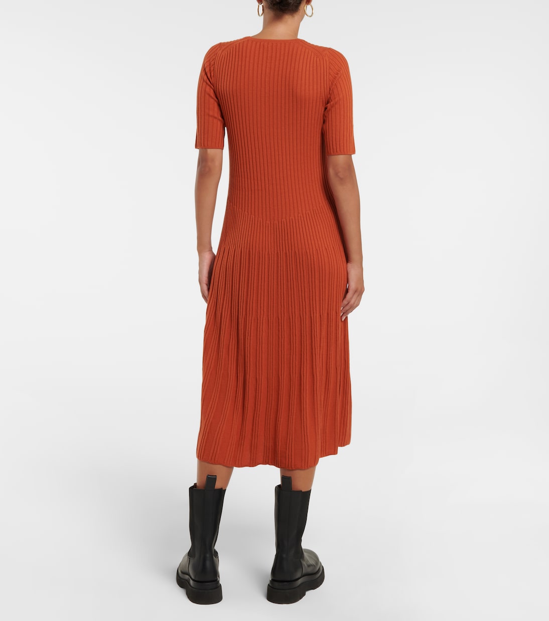 Abito midi in maglia a coste | Joseph