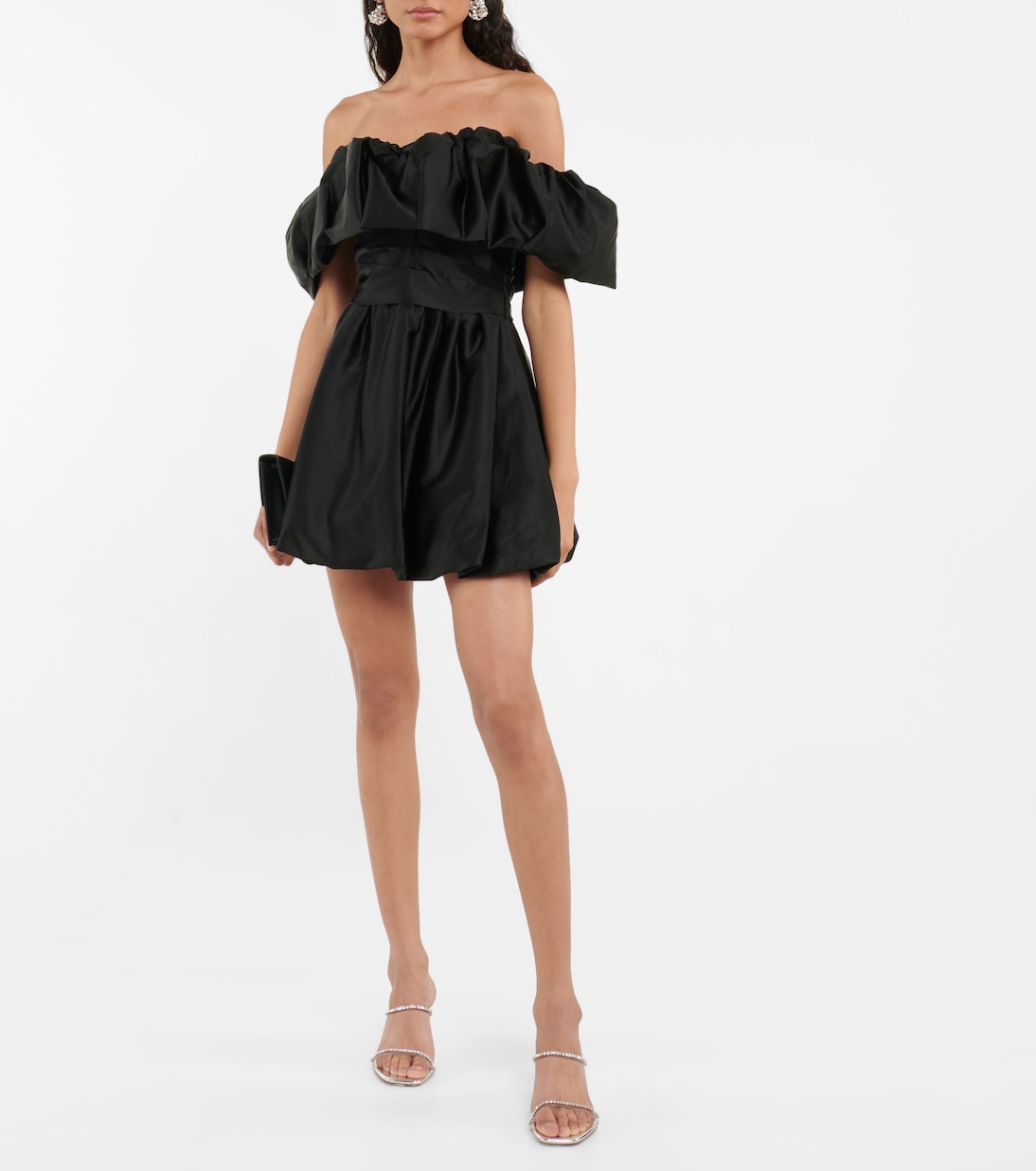 Astoria off-shoulder satin minidress | Simkhai