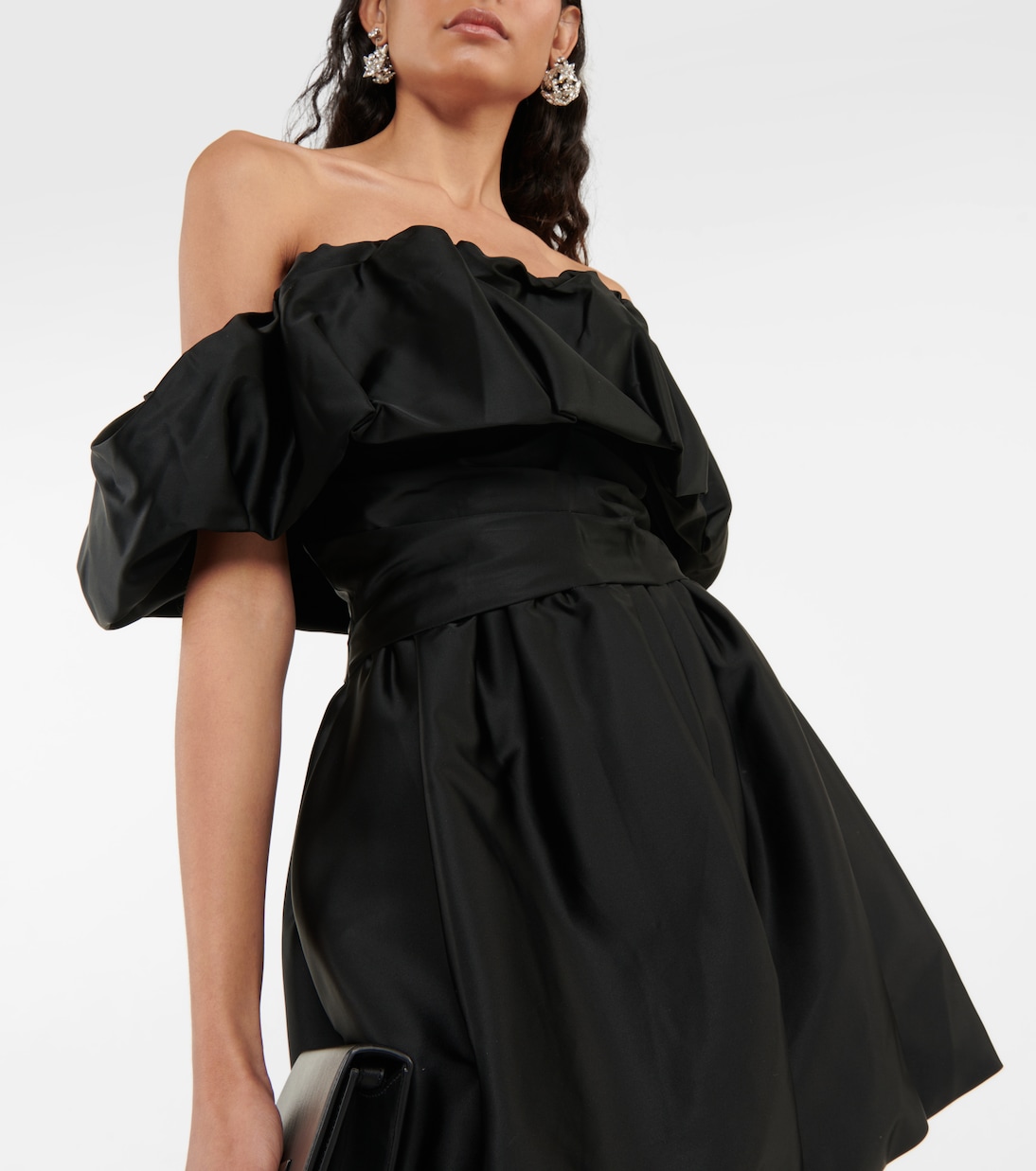 Astoria off-shoulder satin minidress | Simkhai