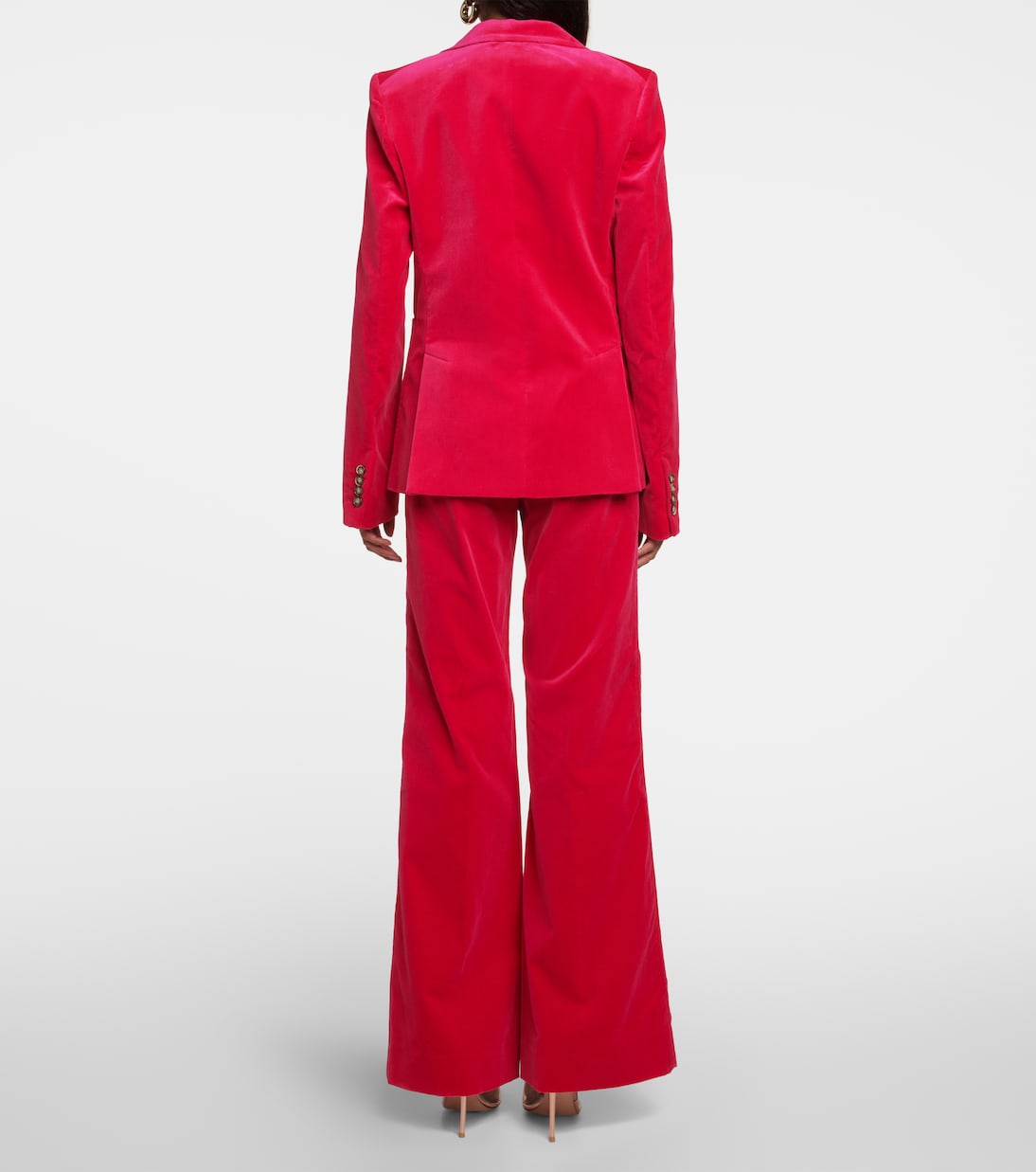 Single-breasted velvet blazer | Victoria Beckham