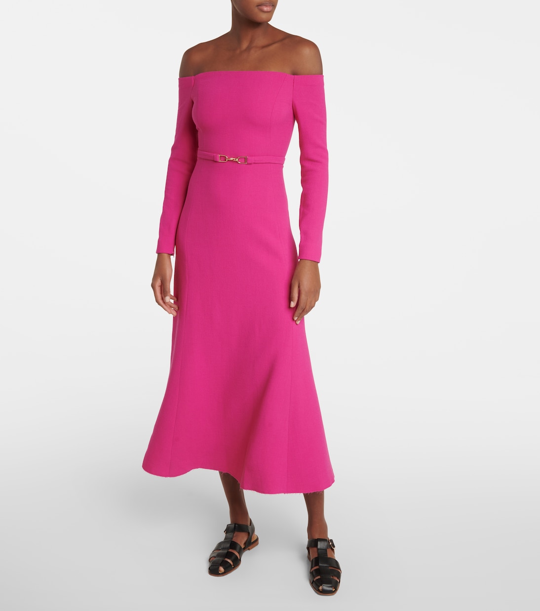 Carole off-shoulder wool gown | Gabriela Hearst