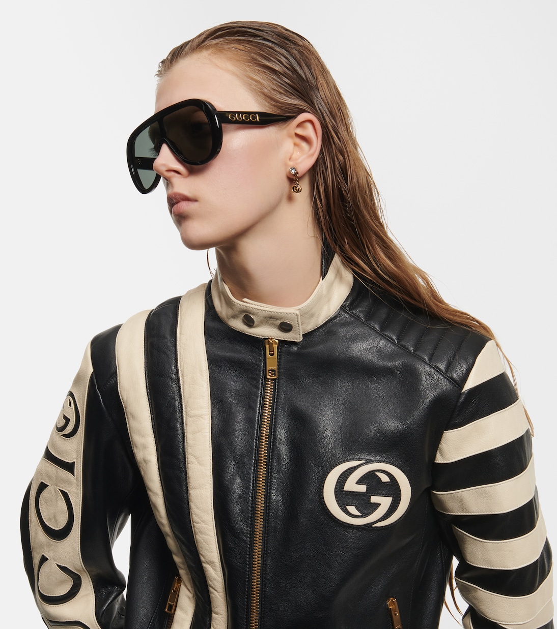 Occhiali da sole GUCCI con mascherina oversize per stile giovane e audace