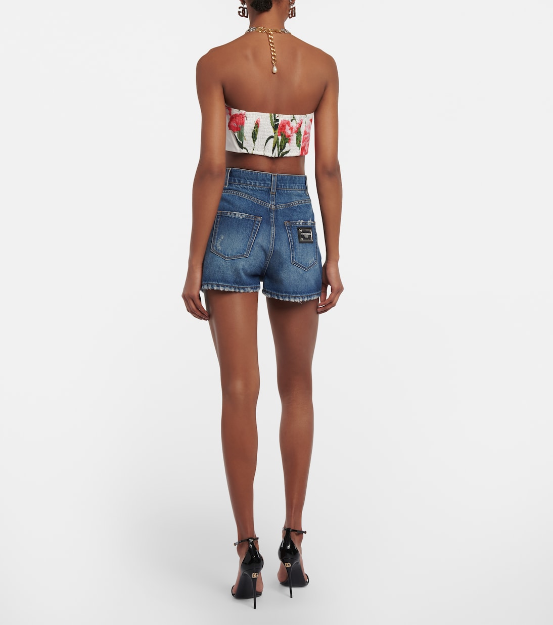 Bedrucktes Top aus Baumwolle | Dolce&Gabbana
