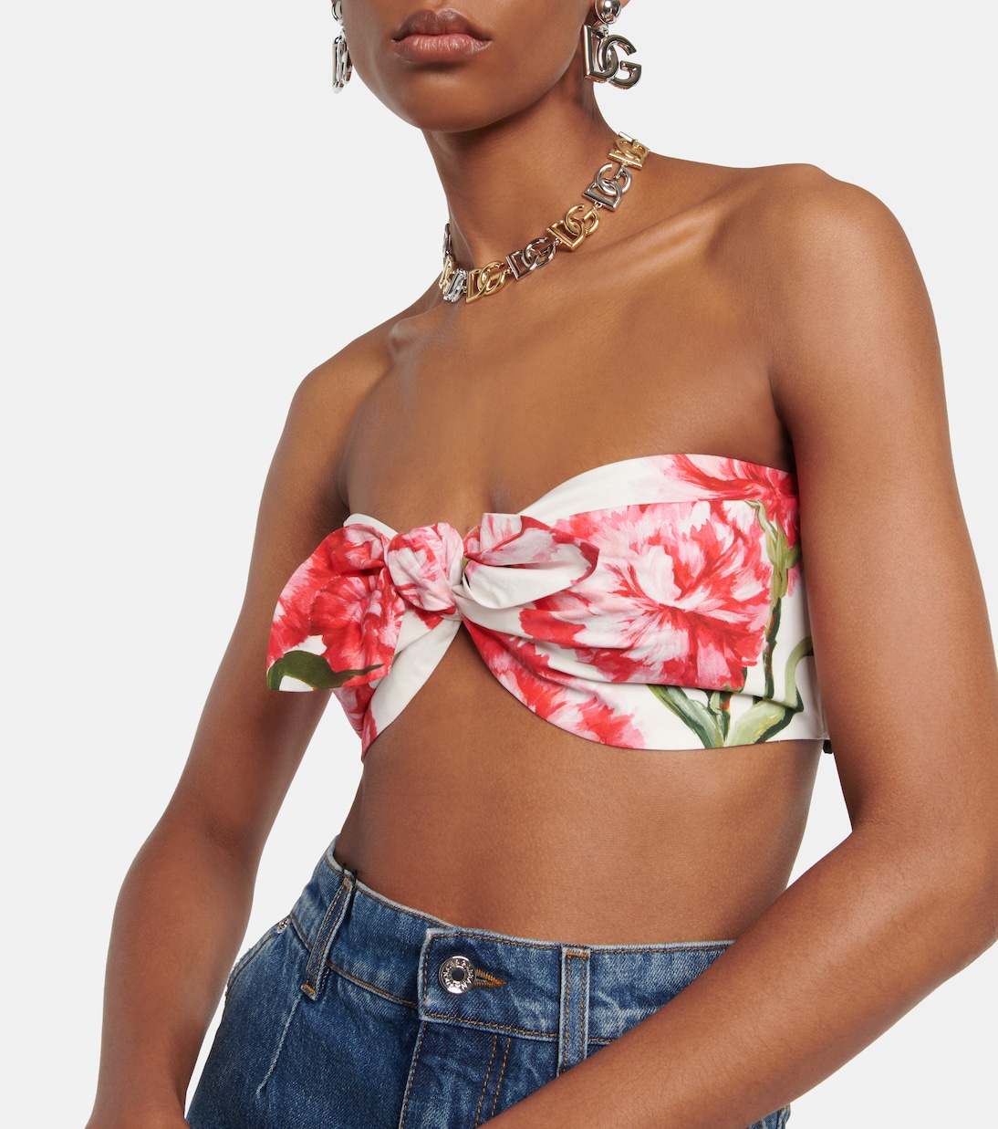 Bedrucktes Top aus Baumwolle | Dolce&Gabbana