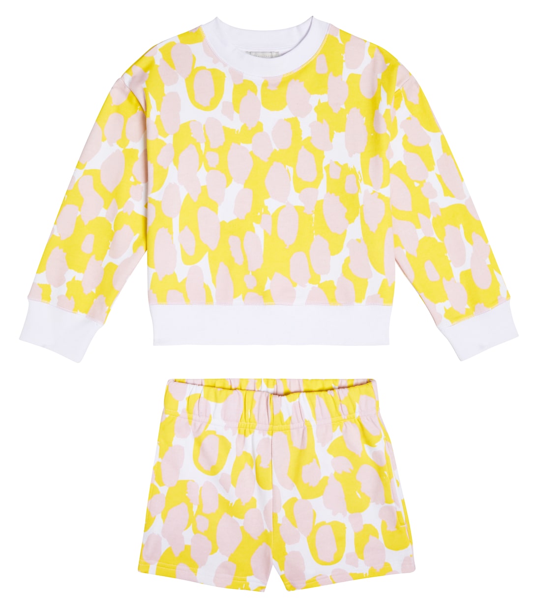Set de sudadera y shorts de algodón | Stella McCartney Kids
