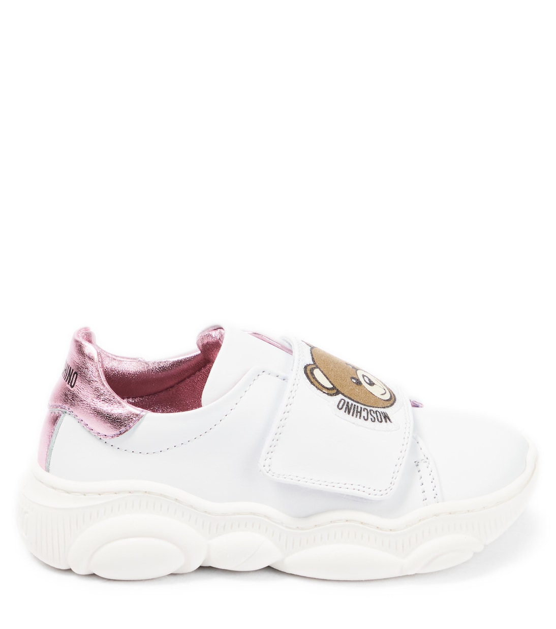 Sneakers in pelle con logo | Moschino Kids