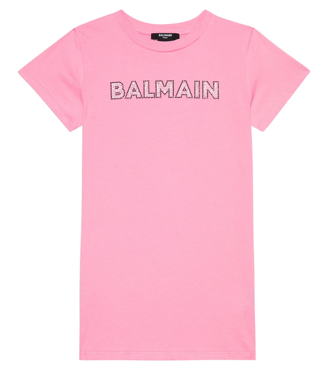 Abito in jersey di cotone con logo | Balmain Kids