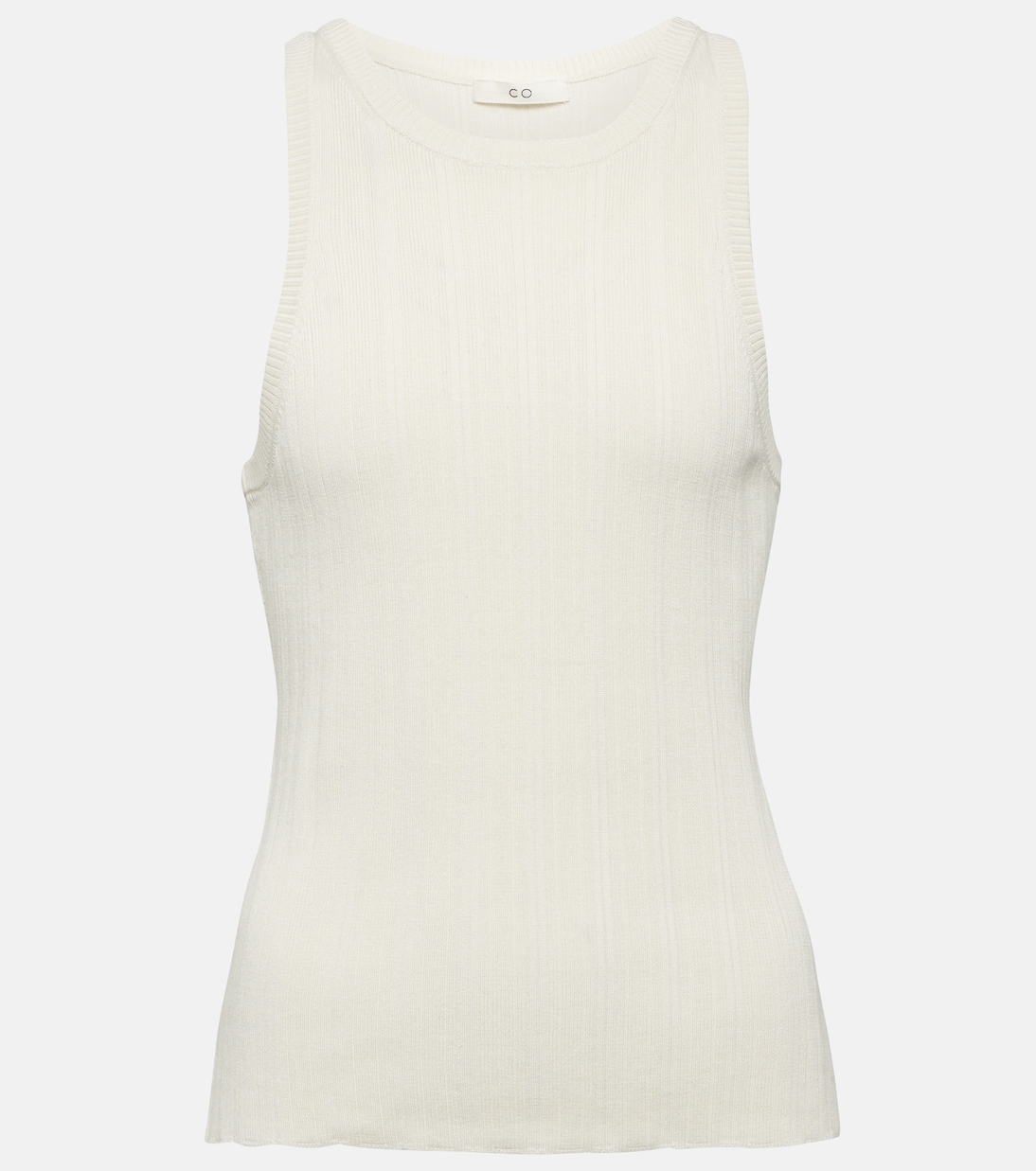Tank top de seda acanalado | CO