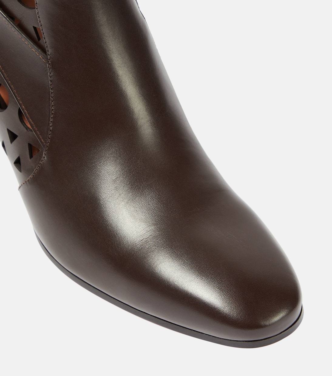 Botines Ziggy de piel con motivo Vienne | Alaïa