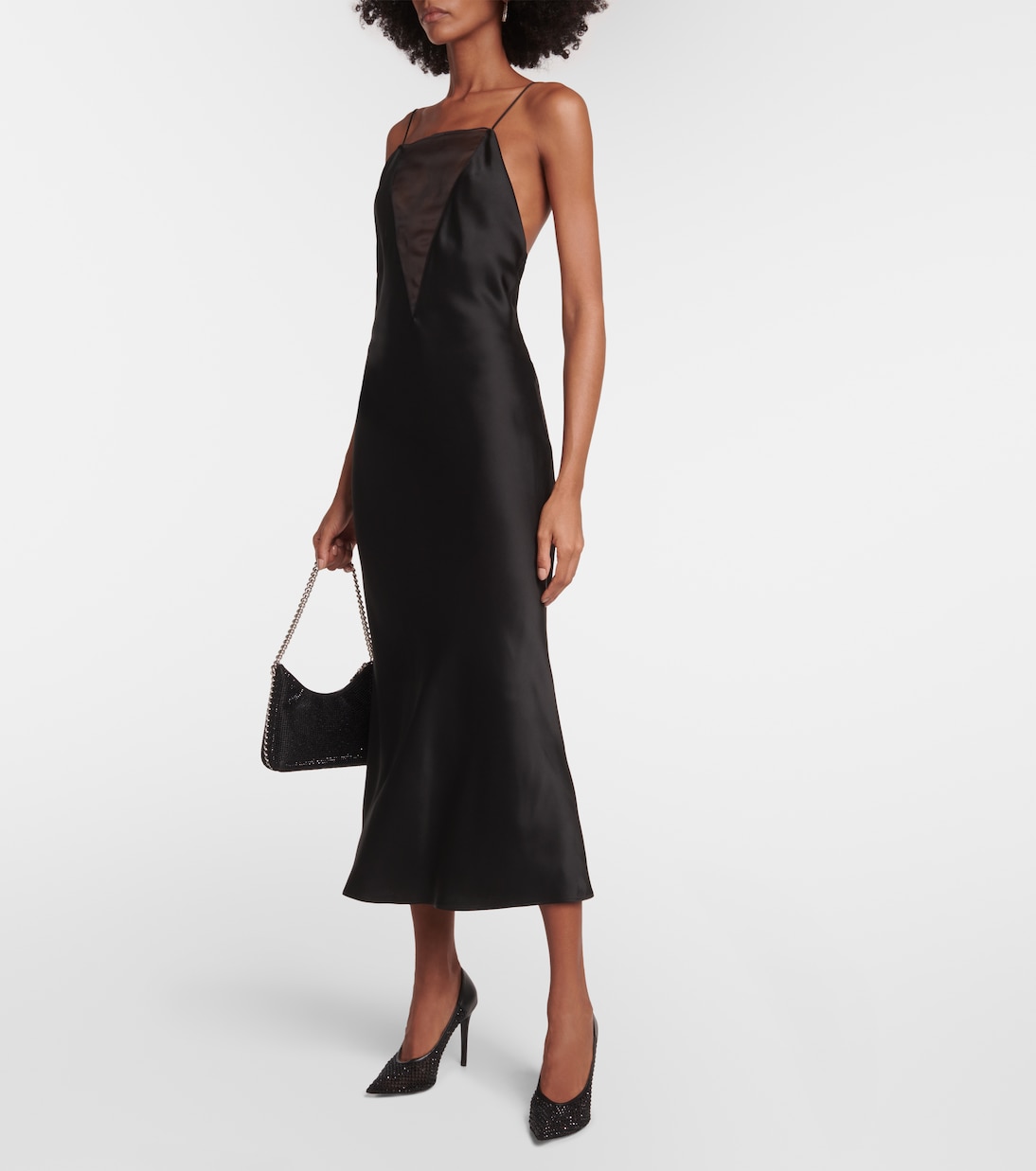 Pumps Iconic in similpelle e mesh con cristalli | Stella McCartney