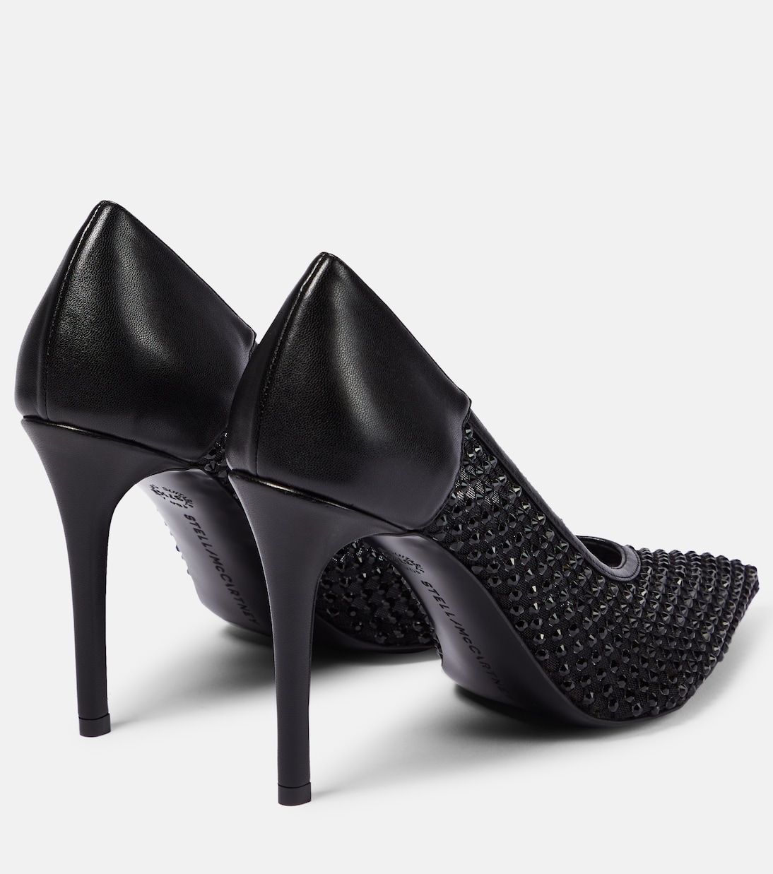 Pumps Iconic in similpelle e mesh con cristalli | Stella McCartney