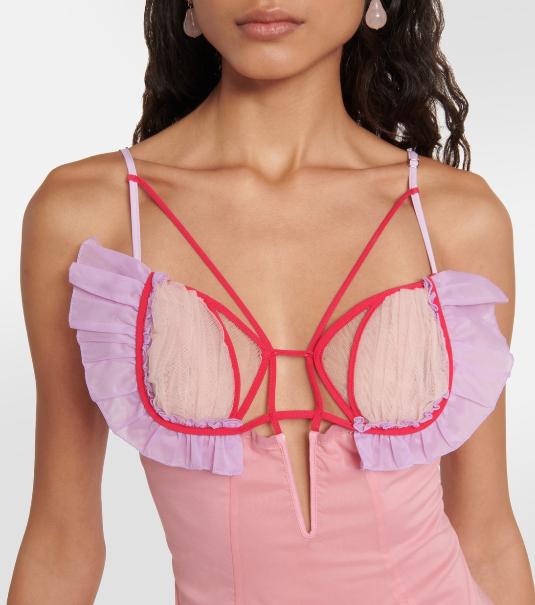 Silk-blend minidress | Nensi Dojaka