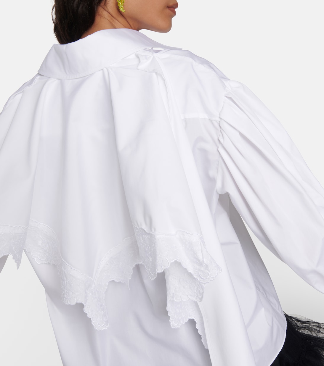 Chemise brodée en coton | Simone Rocha
