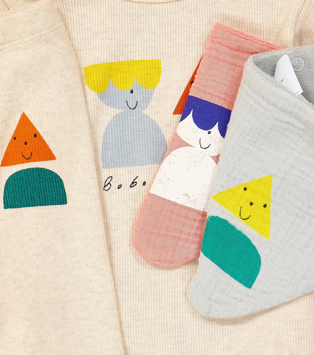 Bebé - set de body, leggings y bufandas Funny Friends | Bobo Choses