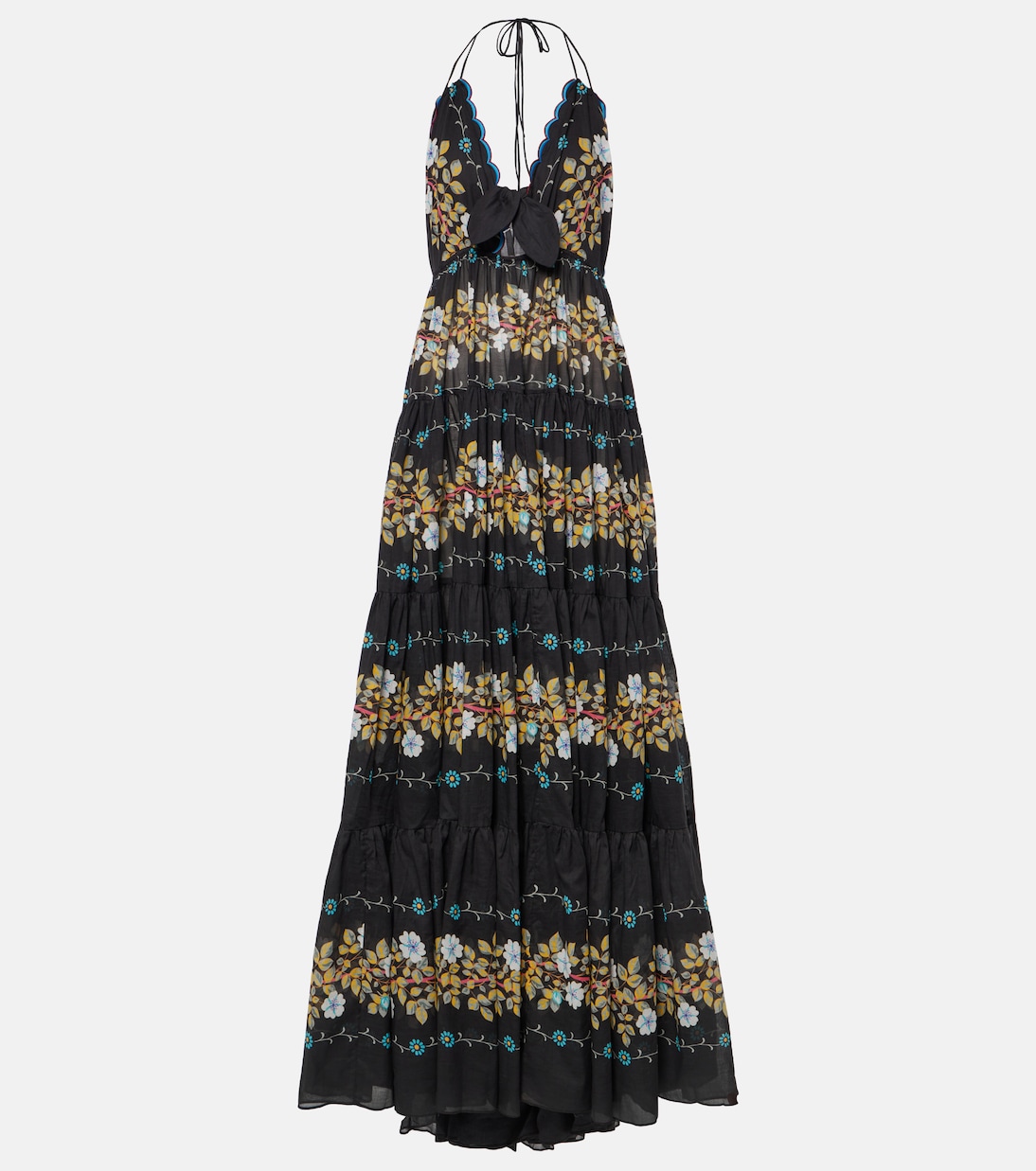 Robe longue en coton à fleurs | Etro