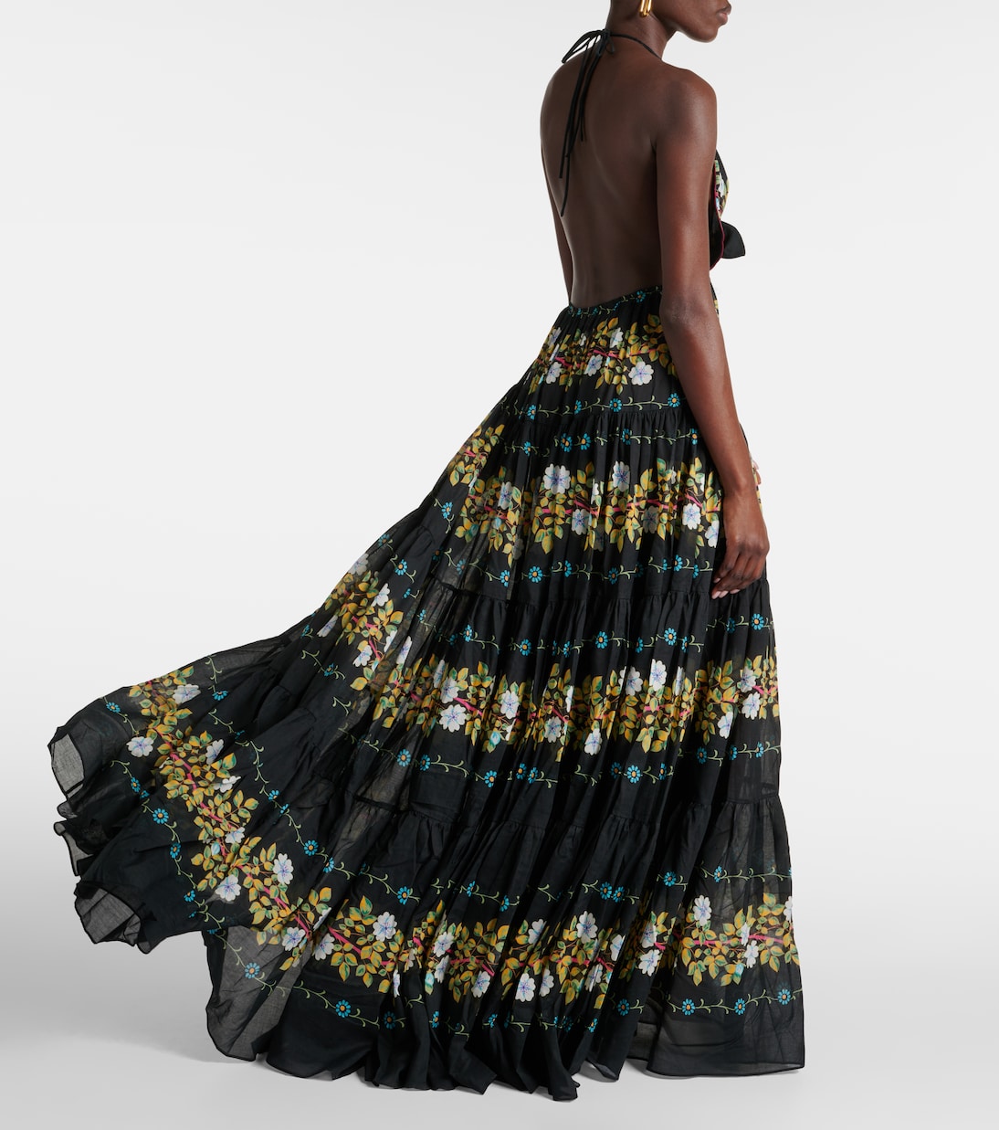 Robe longue en coton à fleurs | Etro