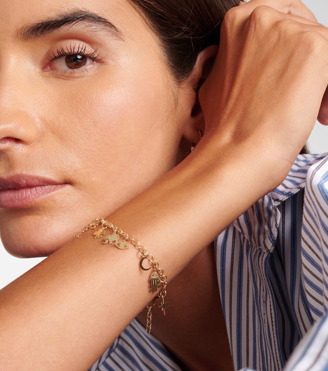 14kt gold charm bracelet | Sydney Evan