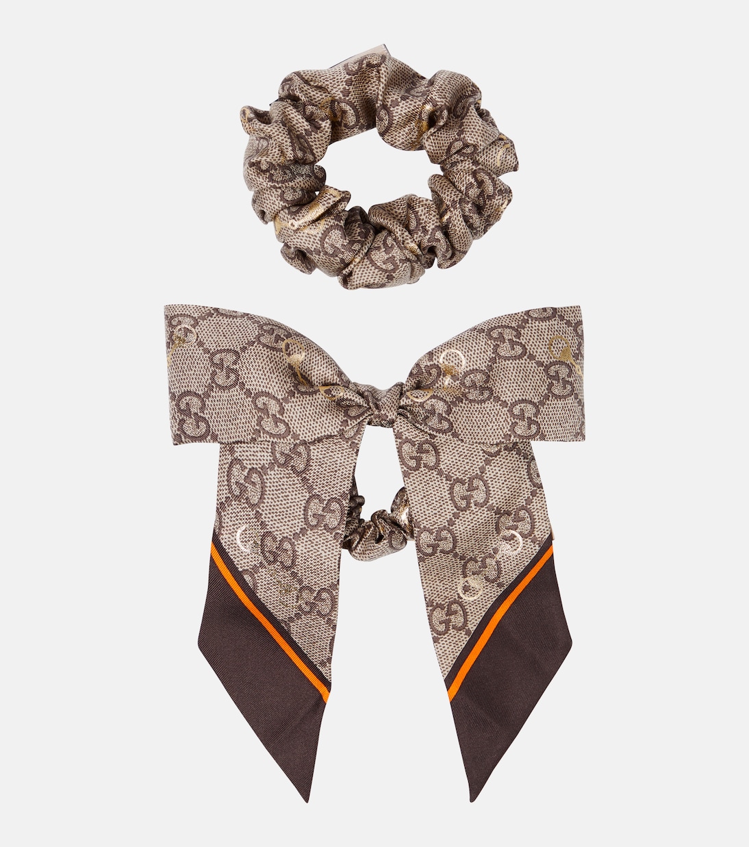 Set di 2 Fascie per Capelli in Seta GG di GUCCI, Accessorio Moda per Giovani