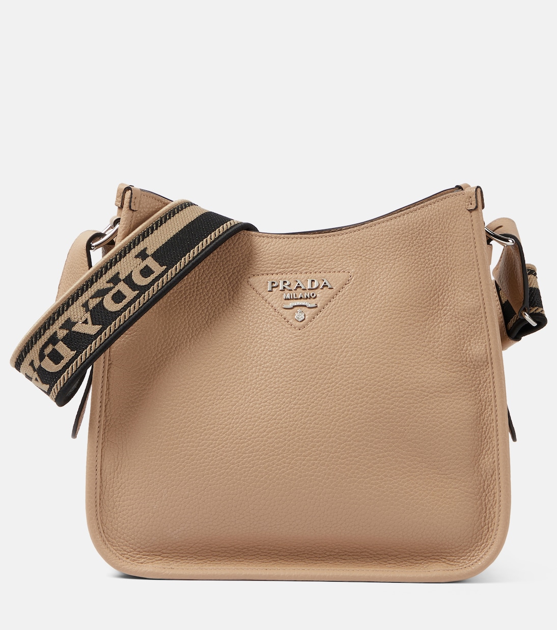 Medium leather shoulder bag | Prada