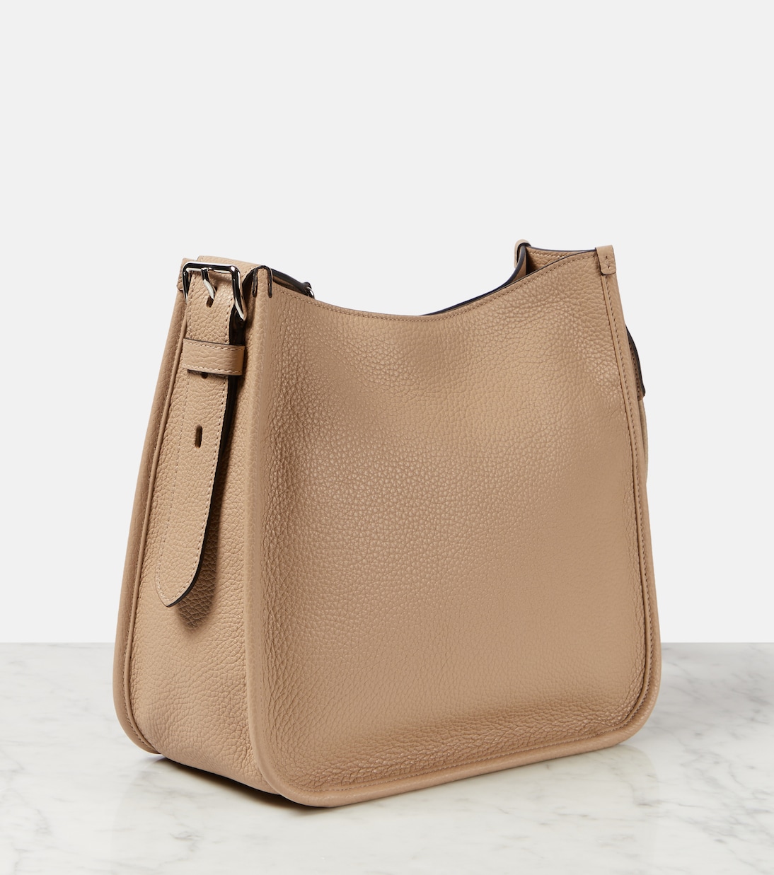 Medium leather shoulder bag | Prada