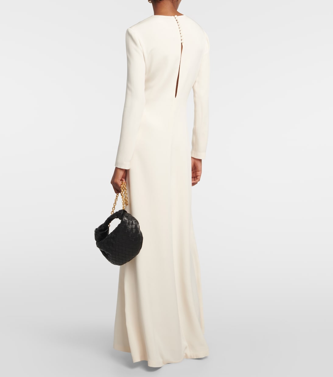 Vestido de Seda con Abertura Juvenil de Loro Piana