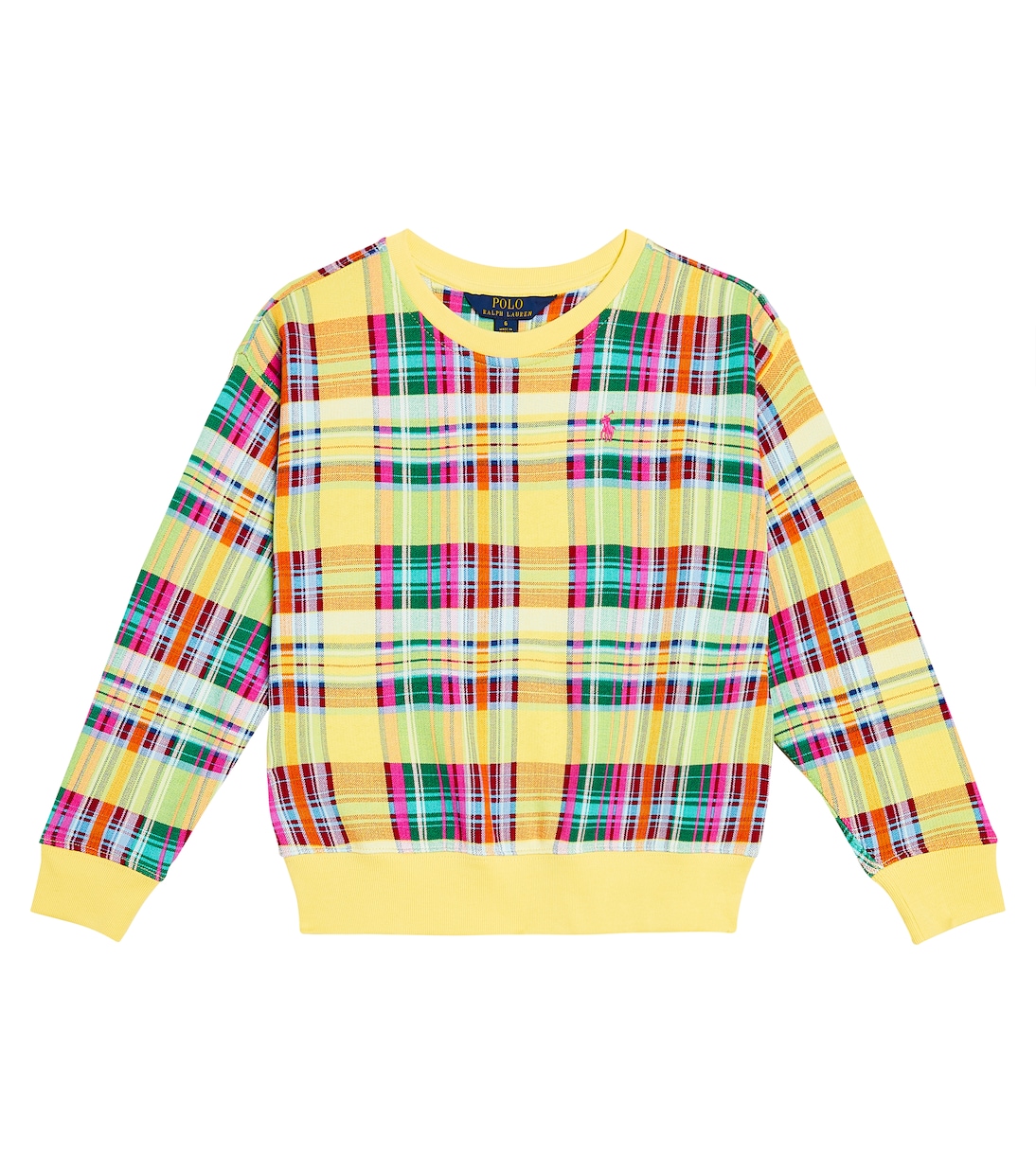 Jersey de mezcla de algodón a cuadros | Polo Ralph Lauren Kids