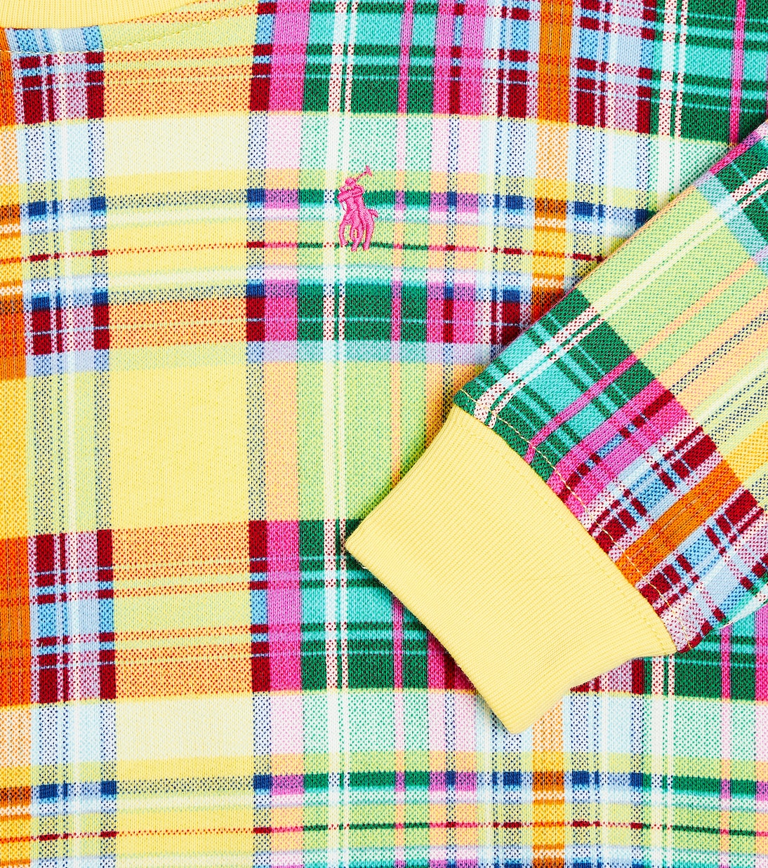 Jersey de mezcla de algodón a cuadros | Polo Ralph Lauren Kids