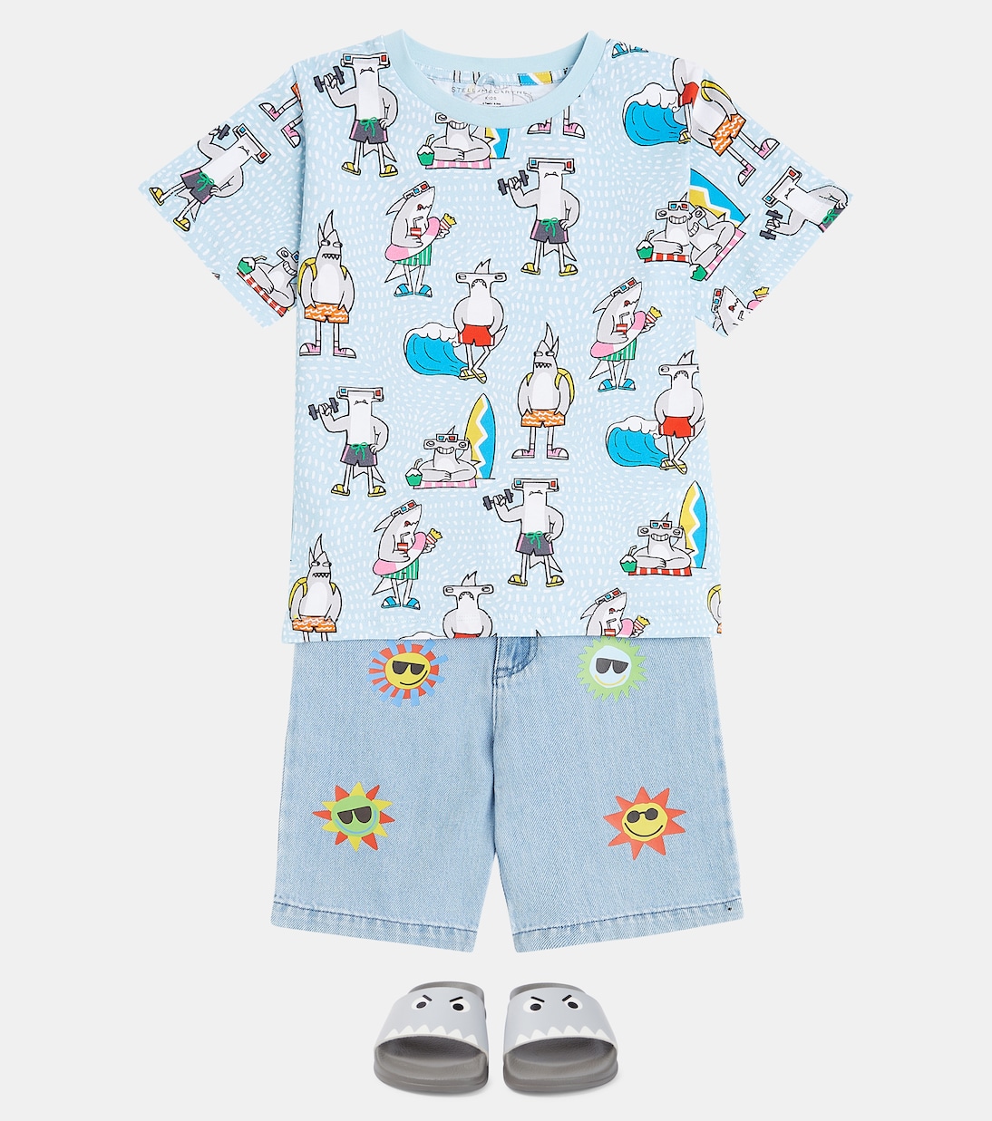 프린트 코튼 저지 티셔츠 | Stella McCartney Kids