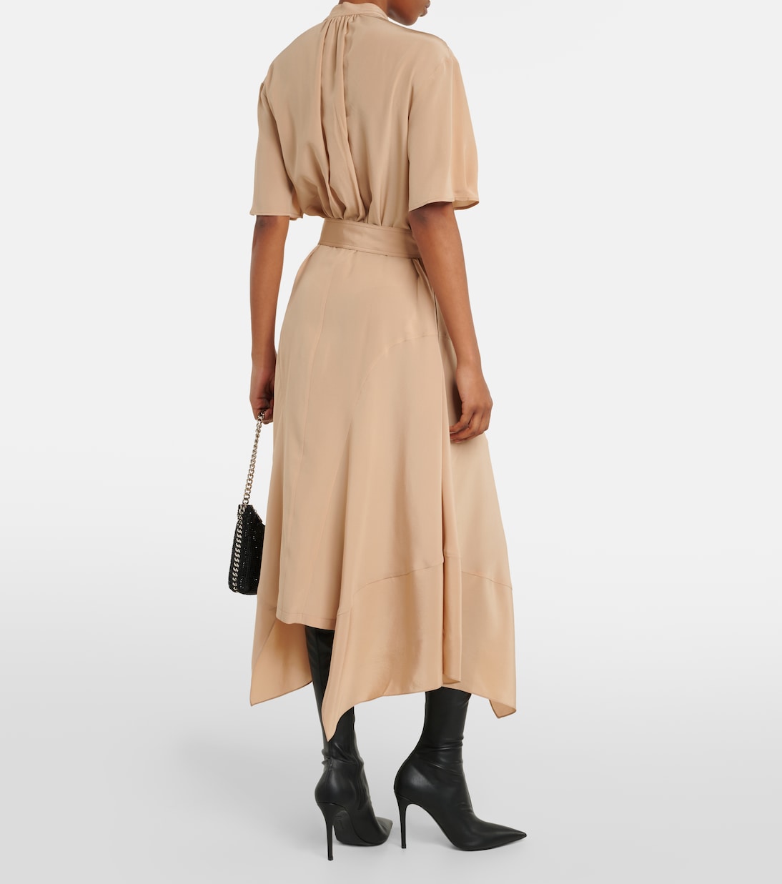 Abito chemisier in seta crêpe de chine | Stella McCartney