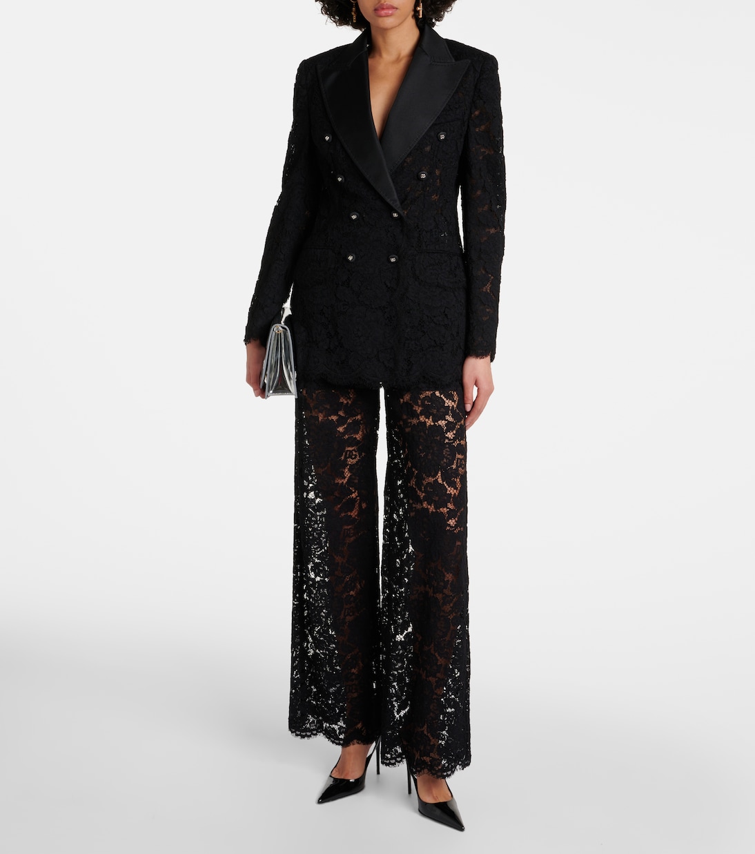 Blazer doppiopetto in pizzo | Dolce&Gabbana