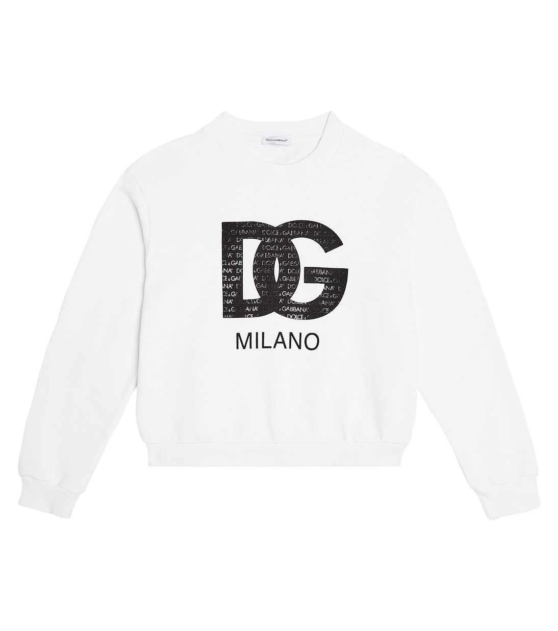 Felpa DG in cotone | Dolce&Gabbana Kids