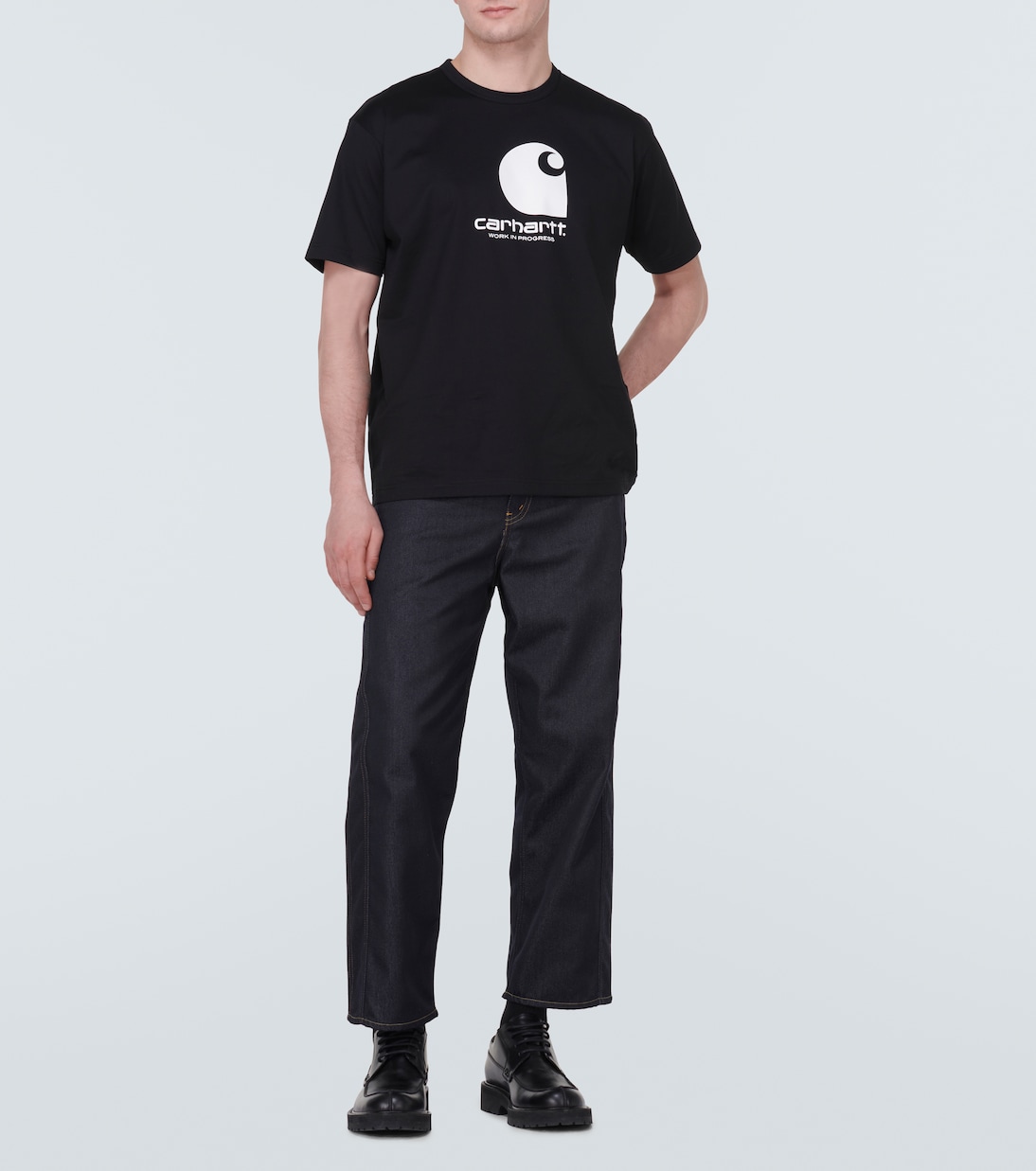 x Carhartt - T-shirt in jersey di cotone con logo | Junya Watanabe