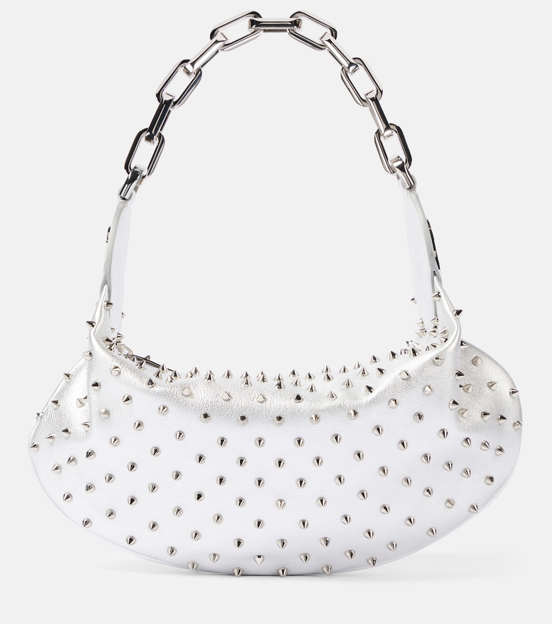 Verzierte Schultertasche Le 54 aus Metallic-Leder | Christian Louboutin