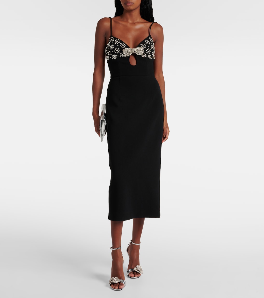 Sandali Crystal Orchid in pelle | Aquazzura