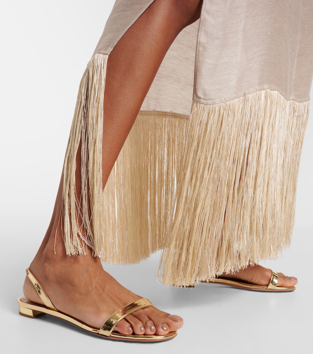Sandalen aus Metallic-Leder | Aquazzura