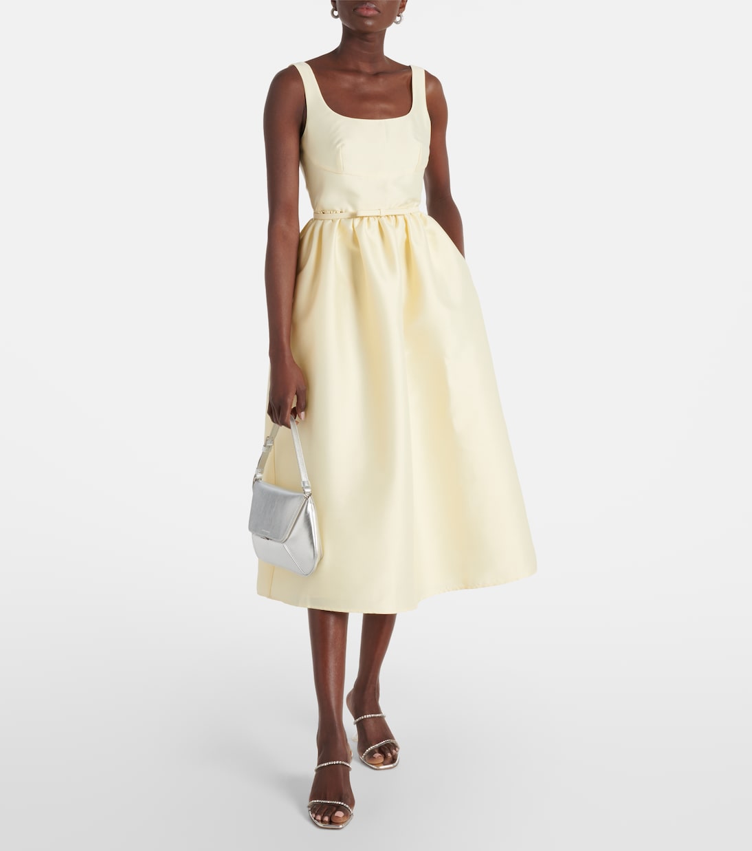 Taffeta midi dress | Self-Portrait