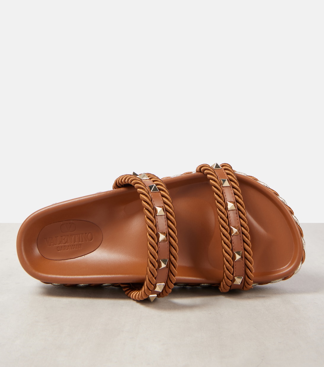 Sandales Rockstud en cuir | Valentino Garavani