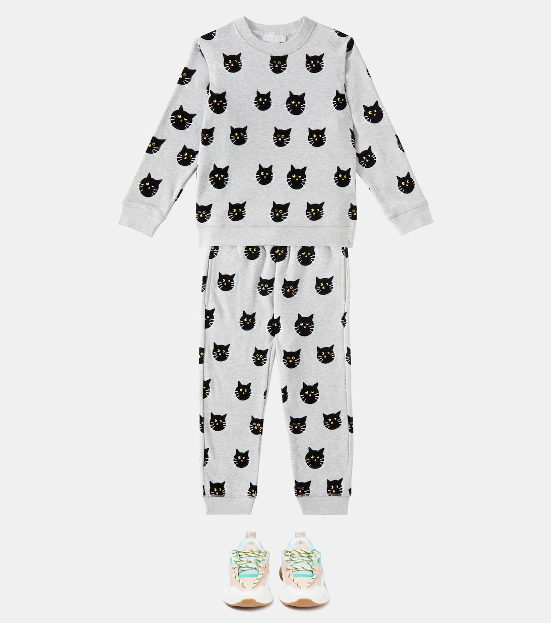 Printed cotton sweatshirt and sweatpants set | Stella McCartney Kids